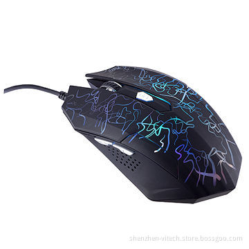 Blue LED Light Gaming/6D Drivers Optical Mouse, 800-1,200dpi Resolution